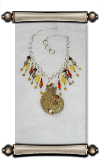 Amber Ammonite Coastal Crowns Collection